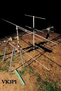 Mast down with VHF UHF antennae